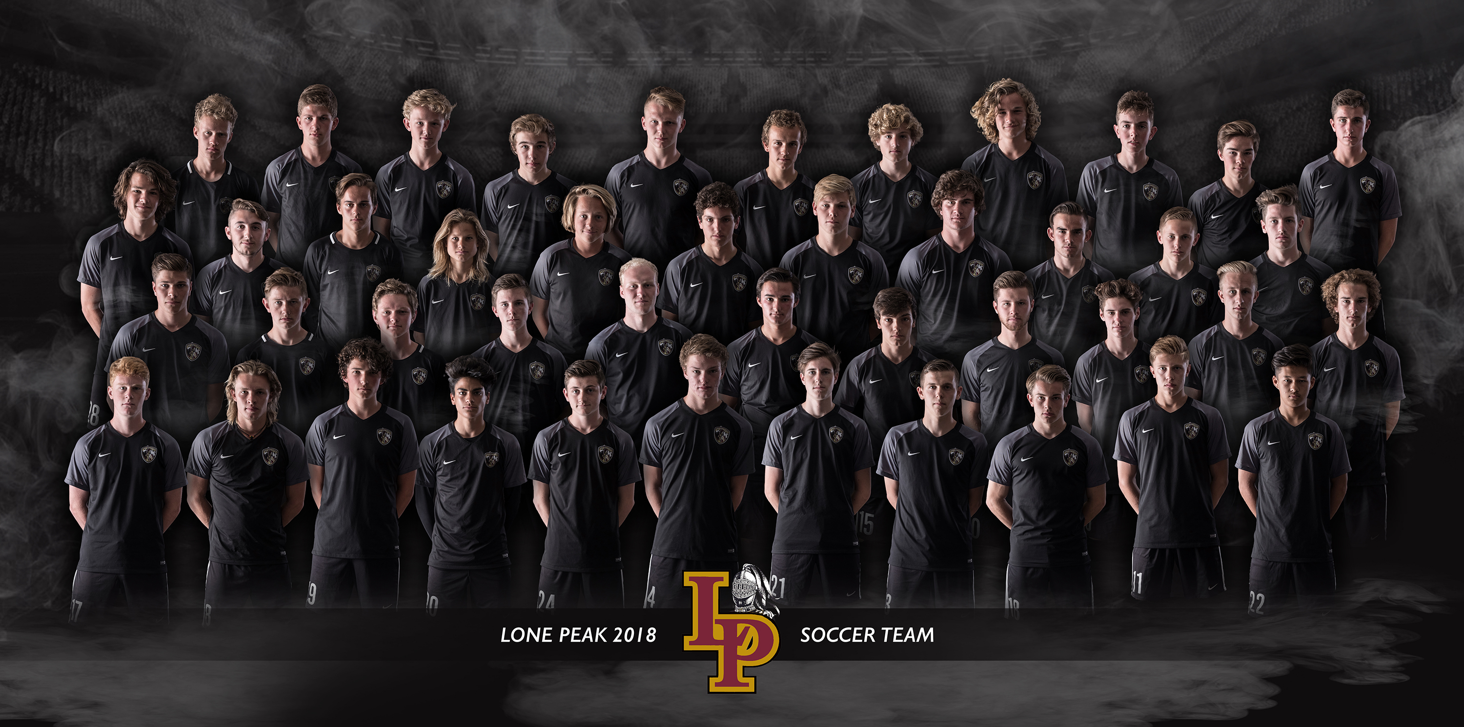 Lone Peak Soccer Team Photo Utah Sports Photographer Yelling Yak
